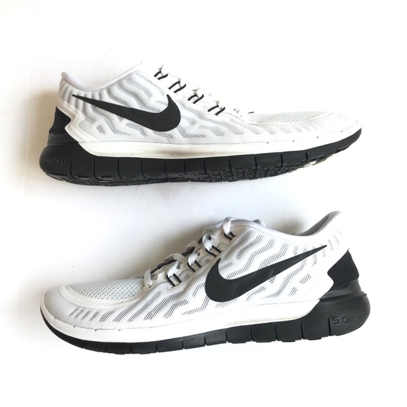 Nike Shoes - Nike Free 5.0 Women's Running Shoes White/Black